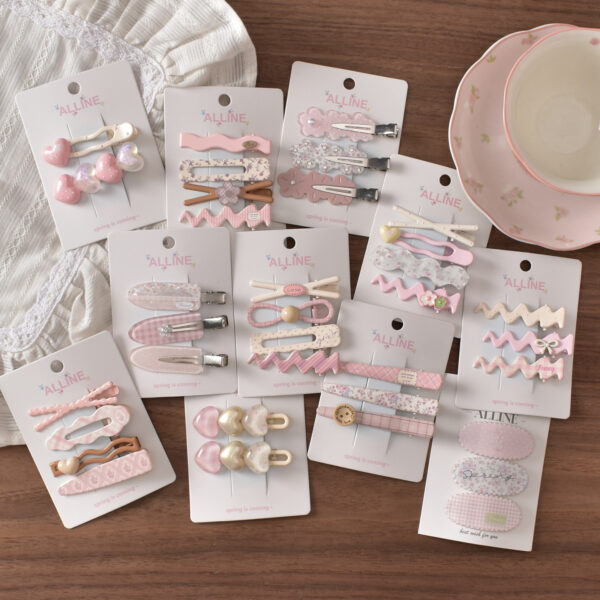 Wholesale Acrylic Floral Hair Clips Cute Spring Design Hair Accessory for Everyday Wear