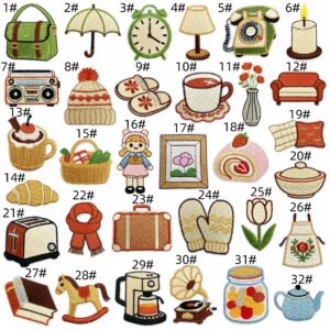 Home Elements Fabric Patchwork Set (32 Pieces)