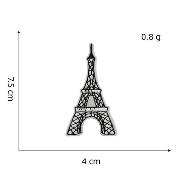 Wholesale 16pcs Black White Cartoon Embroidered Patches for Clothing Decoration Trendy Fashion Accessory
