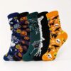 oly-081a2c57d6afd8b8401f212b0e6a041b Wholesale Halloween Skull Pumpkin Pattern Mid Calf Socks Polyester Unisex Fashion Accessory