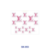 Wholesale 8pcs Retro Floral Rainbow Zebra Stripe Heart Bow Vehicle Beverage Vessel Perfume Gem Texture Decor Mini Cup Keychain Sticker OLY Exclusive
