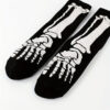 Wholesale Halloween Skeleton Cartoon Print Polyester Cotton Blend Mid Calf Socks for Men Women Gift
