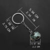 Wholesale Metal Solar System Keychain Nebula Planets Car Key Accessory Boutique Resale