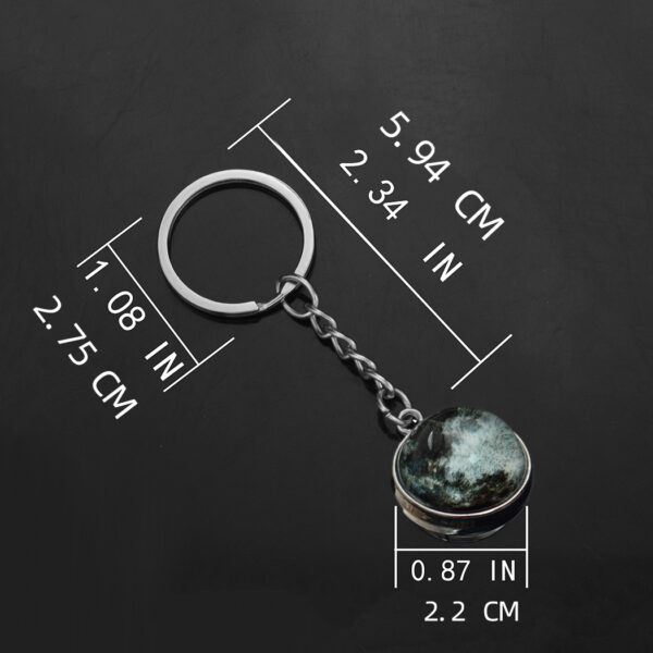 Wholesale Metal Solar System Keychain Nebula Planets Car Key Accessory Boutique Resale