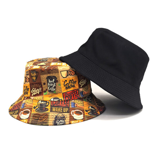 oly-086123361f61f5992e6a22a9728efd00 Wholesale Coffee Pattern Bucket Hat Sun Protection Fashion Accessory Casual Gift for Women