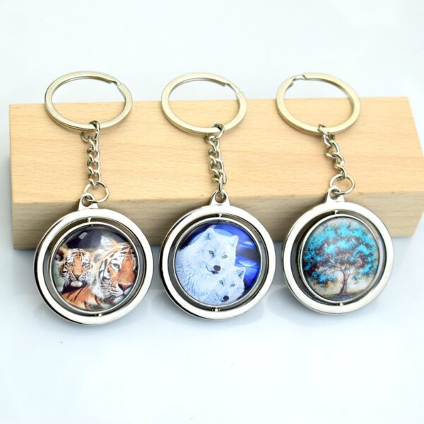 oly-08662a6d696f2447d47f764339bb7cc2 Wholesale Glow in the Dark Zinc Alloy Round Keychain Custom Photo for Housewarming Gift Decorative Accessory