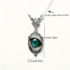 oly-088255151bb5be0a9a05c4c192d96e38 Wholesale Mysterious Evil Eye Design Oval Alloy Pendant Necklace Fashion Jewelry Accessory for Gift Boutique Resale