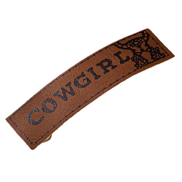 Wholesale Western Cowboy Letter Print Hair Clip Fashion Accessory for Women