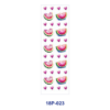 Wholesale 2/8/16pcs UV DTF Stickers Cartoon Girl Watermelon Ice Cream Pineapple Pattern Pen and Bookmark Stickers
