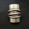 Wholesale Electroplated Alloy Ancient Silver Geometric Retro Ring Unisex Fashion Accessory Gift