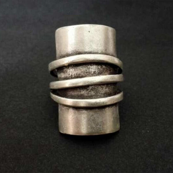 Wholesale Electroplated Alloy Ancient Silver Geometric Retro Ring Unisex Fashion Accessory Gift
