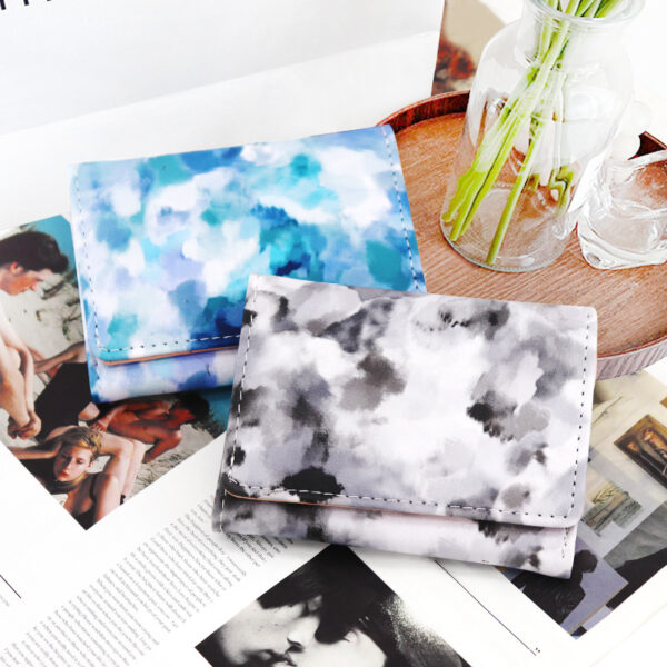oly-08bd5429765fce733786166c5c741bc0 Wholesale Modern Geometric Pattern Trifold Wallet PU Leather Fashion Accessory Gift