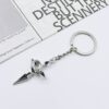 Wholesale Zinc Alloy Vintage Punk Cross Keychain Pendant Black Car Key Accessory