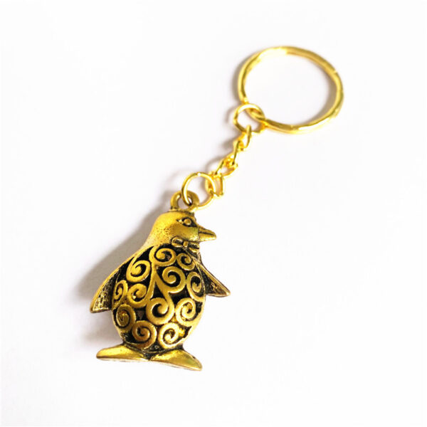 Wholesale Alloy 3D Penguin Keychain Charm Cute Animal Jewelry Accessory for Bag Boutique Resale