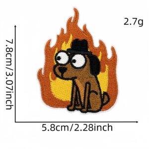 Flame cloth sticker 9#