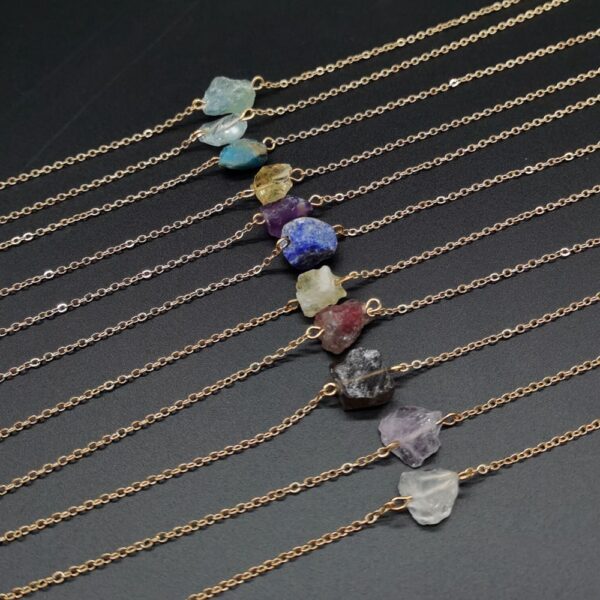 Wholesale Natural Agate Pendant Necklace Cross Chain Handmade Fashion Jewelry Accessory