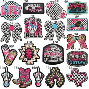 Sweet and cool style cloth patch set 18 pieces