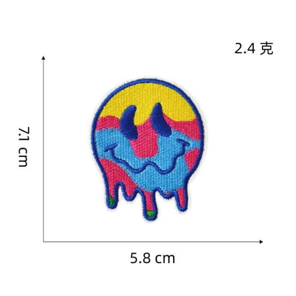 oly-08e6e852f03f52f7d983807362a27550 Wholesale Trendy Embroidery Patch Cartoon Bear Rainbow Design for Luggage Bag Charm