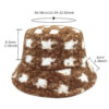 oly-08e823f4b067bfbb95d1a43542de09a2 Wholesale Retro Teddy Fleece Fisherman Hat Trendy Winter Fashion Accessory with Sun Protection Face Slimming Design for Gift Resale
