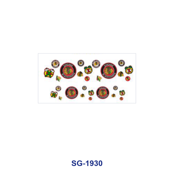 oly-08ebf049ba57dd979db642520c39e8f1 Wholesale 8pcs Athletic Team Sign Pattern 3oz Cup Stickers Wrap OLY Exclusive