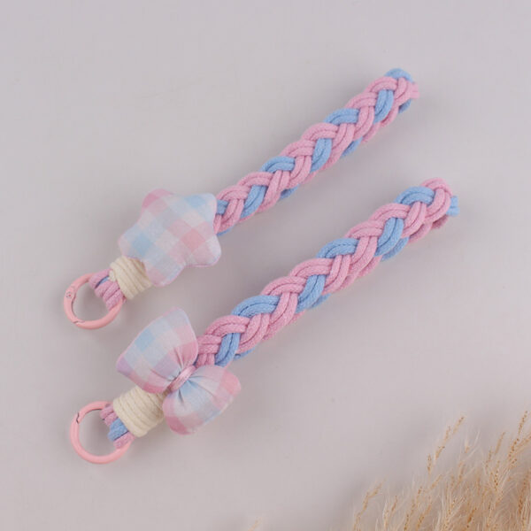Wholesale Rainbow Star Bow Silicone Keychain Phone Lanyard Cute Fashion Accessory Gift