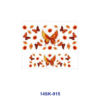 Wholesale 2/4/8pcs Watercolor Butterfly Floral Print Mini Cup Keychain Sticker