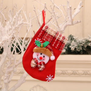 Red bell socks snowman [16*13cm16g]