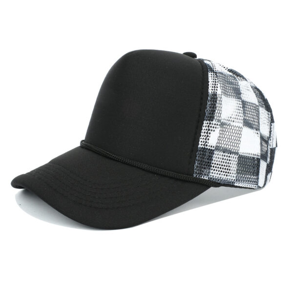 oly-0925c91484d8d63e37a2065ab60f2eeb Wholesale Checkerboard Trucker Mesh Cap Stylish Baseball Hat for Resale