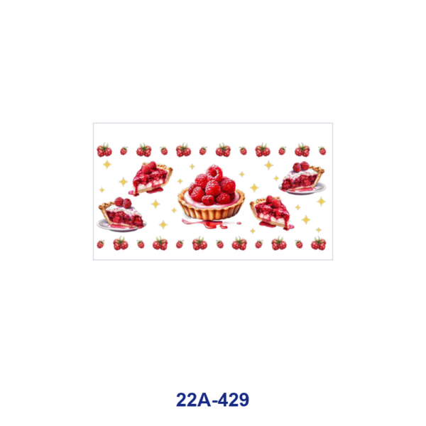oly-093319dd57cbe7546f537c5d97aedf84 Wholesale 5pcs Watercolor Sweet Raspberry Summer Dessert Drink Mixed Decor Prints 16oz Cup UV DTF Wraps