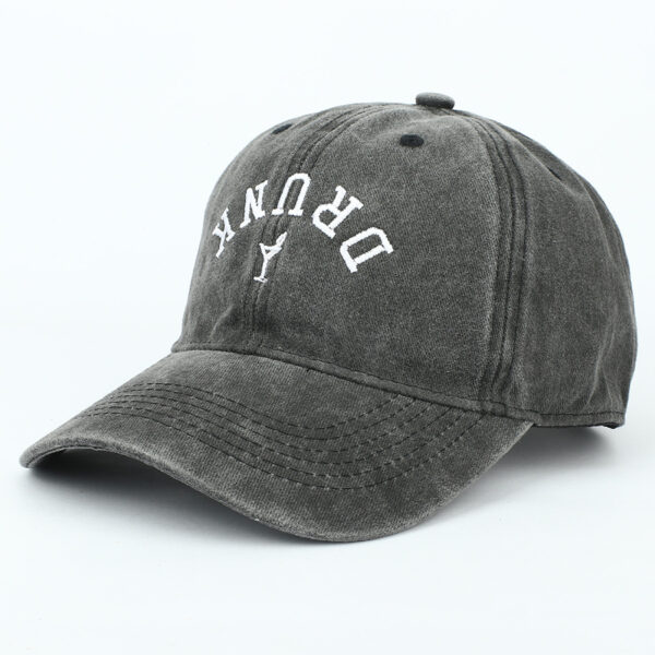 oly-0944c6becd6147b456e51f9687069cbb Wholesale Breathable Soft Top Washed Baseball Cap with Embroidered Letter Stylish Casual Hat for Everyday Wear