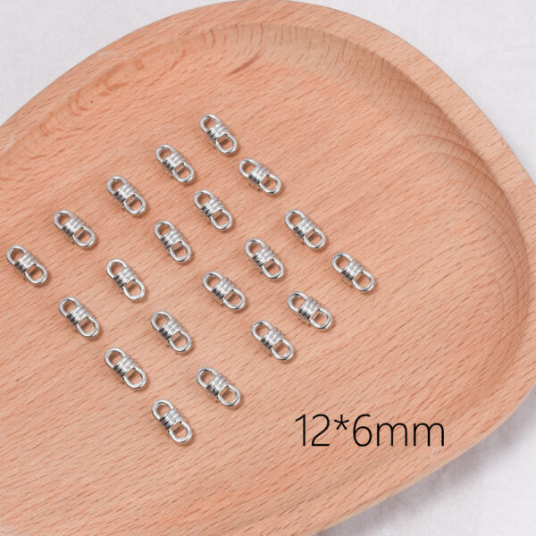 oly-0954f4df2ac917e3f4f74e130fdf77e3 Wholesale Light Luxury Figure 8 Connector Clasp Zinc Alloy Baked Enamel DIY Fashion Accessory for Bag Charm and Car Key