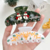 oly-0958701054b6cd12385f0c82a9d71098 Wholesale Acrylic Gingerbread Man Hair Clip for Women Everyday Styling Hair Accessory Boutique Resale