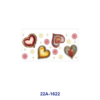 oly-0967a13893fdef39d6d248c4092a3710 Wholesale 5pcs Retro Frayed Edge Watercolor Gradient Multi Tone Heart Tiny Star Ornament Cup Wrap Decor Prints 16oz UV DTF Wraps