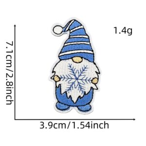 Blue christmas cloth stickers 26#