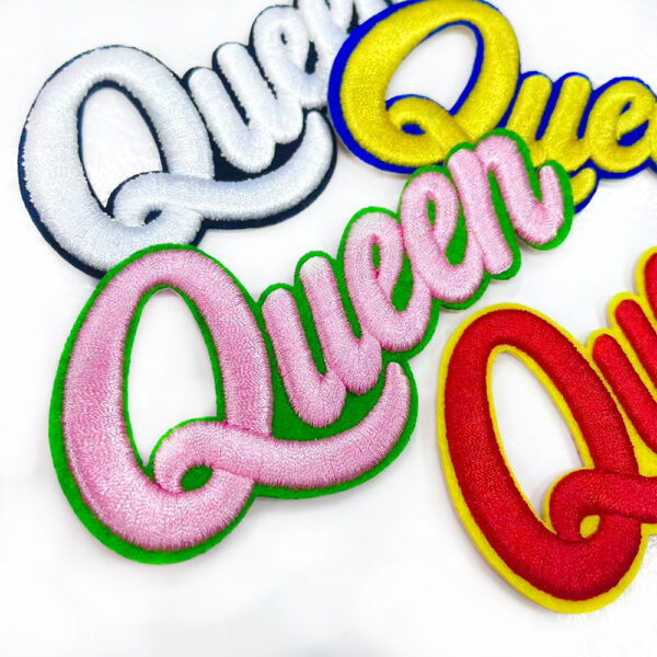 oly-099ca77d548975c9040149f0f5abe3ad Wholesale Queen 3D Embroidery Patch Iron-on Back Adhesive DIY Fashion Accessory Boutique Gift