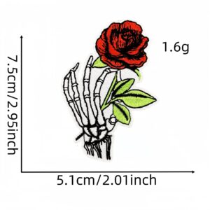 Black skull cloth patch 12#