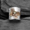 oly-09a1579a2455282c72b82e5c7fdef3a5 Wholesale Vintage Butterfly Two-Tone Alloy Ring Fashion Jewelry Accessory for Wedding Gift Boutique Resale