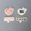 Wholesale Fashion Embroidered Letter Patch Heart Design for Clothing Towel Accessory