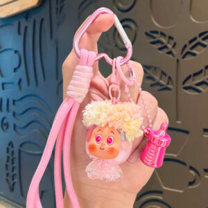 Oily Milk Bean Afro Star Person - Pink
