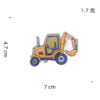 Wholesale Stylish Polyester Embroidery Patch Engineering Vehicle Sticker for Clothing Boutique Resale