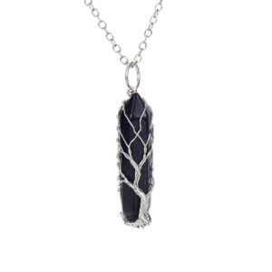 silver blue crystal