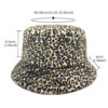 Wholesale Leopard Print Faux Fur Bucket Hat Trendy Women's Hat
