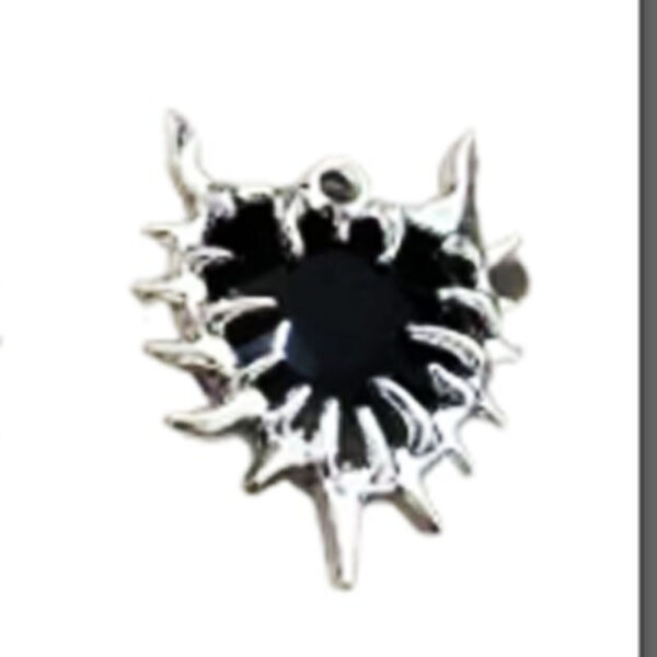 oly-0a0d1065eed619ad70a6f2b69f5120fa Wholesale Gothic Punk Love Heart Rhinestone Pendant Necklace, Trendy Jewelry Accessory for Party Gift