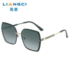 Green gold frame gradient gray slice