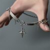 oly-0a1a20eacc12b01ecd6c936123b3232e Wholesale Punk Star Pendant Necklace Trendy Zinc Alloy Clavicle Chain for Boutique Resale or Gift