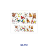 Wholesale 8pcs Cute Hand Drawn Animal Character Floral Heart Decor Mini Cup Keychain Sticker OLY Exclusive