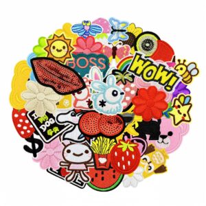 oly-0a4b9377522bf3d805ff761bde5a0785 Wholesale Cartoon Embroidered Patches - Bee, Rabbit, Strawberry Designs for Children's Clothing, Everyday Use