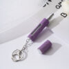 Wholesale Chic Light Purple Metal Rhinestone Perfume Atomizer Keychain for Women Gift Boutique Resale