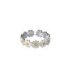 Wholesale Trendy Little Flower Ring Alloy Adjustable Fashion Accessory for Women