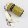 Wholesale Purple PU Rhinestone Cylindrical Lipstick Bag Charm Trendy Fashion Accessory for Women